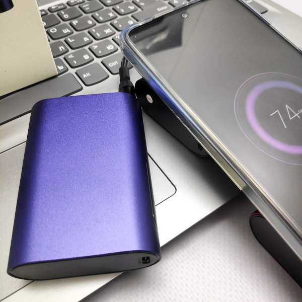 Сенсорное портативное зарядное устройство Power Bank 10000 mAh / Type C, USB-выход